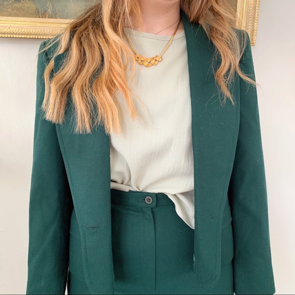 Vintage Emerald Pant Suit